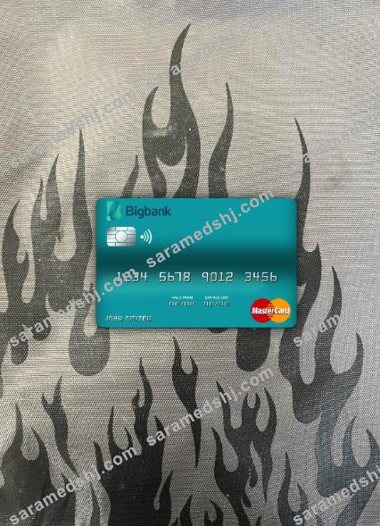 Estonia Bigbank mastercard photolook front